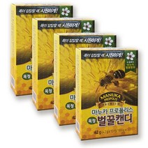 마누카 벌꿀 목청 캔디, 4통