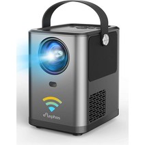 빔프로젝터 회의용 수업용ELEPHAS WiFi 프로젝터 4800lm 1920×1080 최대 해상도 스마트폰과 직접 접속 변, 한개옵션0