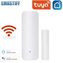 Tuya-스마트 와이파이 도어 센서 열림 닫힘 감지기 알렉사 구글 홈으로 앱 알림 경고 사운드 보안 경보, CHINA, WIFI DS1