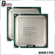 2 개 * 인텔 코어 2 쿼드 Q6600 2.4 GHz 쿼드 코어 CPU 프로세서 8M 95W 1066 LGA 775