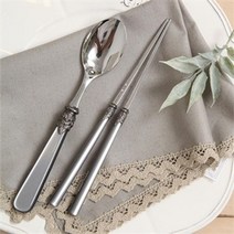 W101 이엠이EME 나폴레옹 한식기 숟가락+젓가락 세트 지앙, 브라운/ONE SIZE