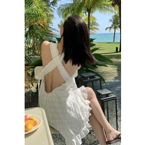 신혼여행원피스 휴양지룩 해외여행 여름옷 동남아 발리 원피스 민소매 여름쇼핑몰 롱원피스 해변 베트남 괌원피스 커플 골지니트 발리여행