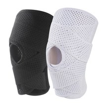 노크캠프 로이본버 라이프 엑스밴드 스포츠 무릎보호대, 화이트