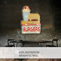 led글씨 네온바 콜드 콜라 빈티지 LED 라이트 네온 사인 장식 그림 가족 펍 바 레스토랑 카페 빌보드 루트, 08 18