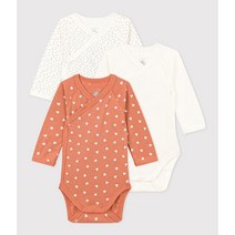 [쁘띠바또 현대판교] NTF43NB39F CP 쁘띠스타 롱 슬리브 랩바디 수트 3팩