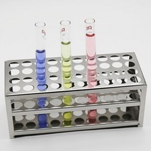 실험실 스테인레스 스틸 테스트 튜브 홀더 비색 랙 원심분리기 스탠드 학교 실험용 1 개, 30mm 40holes
