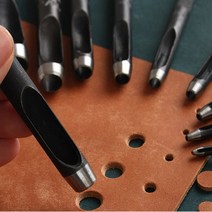 가죽공예 펀치툴 10종 낱개판매 구멍 펀칭 커터 벨트, 4mm UK00266M4