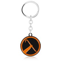 game half life alyx crowbar keychain 라운드 금속 펜던트 열쇠 고리 반감기 쥬얼리 남성용 선물 키 체인 chaveiro 3 style
