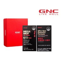 GNC 스토어 남성 건강 세트 메가맨50+60정 & 울트라 쏘팔메토 포뮬라60캡슐, 1개, 60정