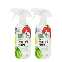 일루몬트 (1+1) 비건인증 슈가버블 1종세척제 과일 야채 세정제 농약제거 뿌리는 세정제 500ml
