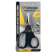 Topforza-섬유 커터 케블라 절단 가위 미끄럼 방지 스테인레스 스틸 전기기사 스플라이스 광섬유 수공, 01 FT-6201