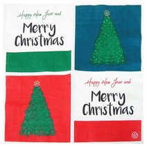 크리스마스 냅킨 교회 어린이 선물주머니 인테리어 기독교 루돌프 산타 눈사람 장식 연말선물 포장 홈파티 홈술 파티용품 파티냅킨