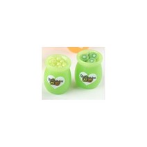 소품 골동품 장식품 10 Pcs 미니 시뮬레이션 잼 병 수박 딸기 포도 키위 바나나 인형 집 장식 마이크로 조경, F