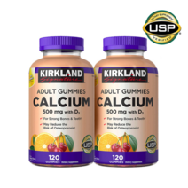 Kirkland Signature 커클랜드 시그니처 칼슘 500mg 비타민 D3 구미 120정, 6개