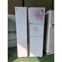 (중고냉장고)삼성지펠 홈바 강화유리 양문형냉장고 700리터급, 중고냉장고