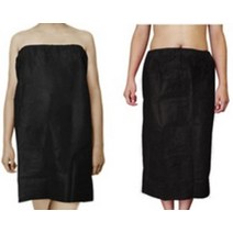 일회용 마사지가운 왁싱가운 치마 50장 부직포 일회용품, 시크블랙