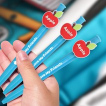 위클래스 학교행사 애플데이 하늘사과볼펜 사과모양 잘써지는볼펜추천 0.7mm