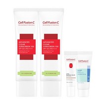 [셀퓨전씨]어드밴스드 클리어 썬스크린 100 50ml+50ml+미니어처, 없음