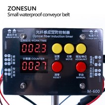 ZONESUN 전기 소형 탁상 자동 방수 컨베이어 벨트 생산용 병 이송 장비, 01 110V_01 Length 600mm