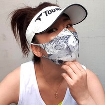 (키엠드레스) 컬러 프린트 기능성 3D 입체 빨아쓰는 재사용 연예인 아이돌 패션 마스크