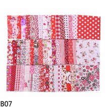 누빔원단 벨보아 털 원단사각형 패치 워크 코튼 바느질 패브릭 퀼트 소재 DIY 홈 쿼터 공예 10x10cm 50 개, 07 B07