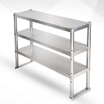 스테인레스 스틸 작업대 선반 주방 싱크대 업소용 음식점, 길이 90 폭 30 높이 80 3단