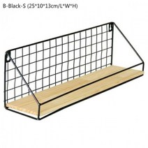 벽 디스플레이 선반 욕실 거실 주최자 홈 액세서리 도구 경량 렉 설치, B-Black-S aliexpress