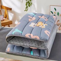 바닥 까는이불 두꺼운 요매트 패드 손님용이불 침실 가구 침대 천연 라텍스, 90x190x3cm, 스타일-1
