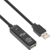 [강원전자] NETmate USB2.0 연장 리피터 케이블 [AM-AF] 5M [CBL-203-5M], 단일 모델명/품번