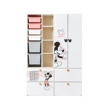 한샘 모모로 옷장세트 1200_디즈니_미키_코랄