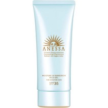 일본 Anessa 아넷사 모이스처 UV 선스크린 마일드 젤 선크림 무향 SPF35 90g
