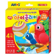 아모스 7000 아이클레이 4색 18g 금강앵무 HL*888EA, 본상품선택