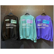 남자 오버핏 로딩 나염 봄 코튼 커플 맨투맨 3컬러