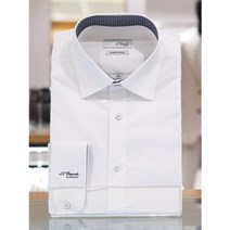 듀퐁(셔츠/타이) [듀퐁셔츠] 남성 슬림핏 커프스 로고 긴팔 남방 와이셔츠 (SE3FM22LS928SWH)