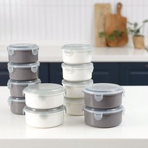 플라팜 밀폐 3칸 직장인도시락통 2P세트 냉동밥보관용기 반찬통, 대형 1세트(아이보리1P+그레이1P), 1set, 2P