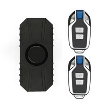 하늘별 차량 도난방지 경고음 USB 충전 자전거 진동 경보 시스템 방수 원격 제어, 01 Black