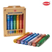 HEM 세븐 챠크라 헥사 인센스 스틱 세트 (7가지 향 140개입), HEM 세븐 챠크라 기프트 세트