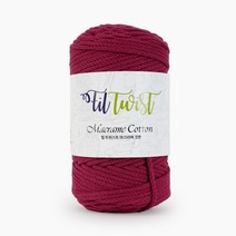 쎄비 필 트위스트 마크라메 코튼 뜨개실, 230.고추장