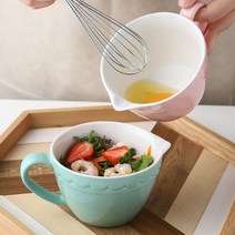 도자기저그 브런치 믹싱 그릇 빈티지 세라믹 밀크 베이킹, 녹색 믹싱 볼