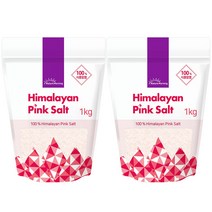 네이처모닝 히말라야 핑크솔트 가는소금, 가는, 1kg 2개