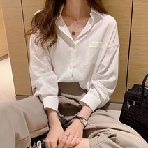 NJSCorp 패션 베이직블라우스 여성블라우스 3컬러 단정한블라우스 정장 카라 1WA10BB5