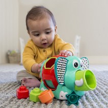 [비키즈] 점보 코끼리 도형 맞추기 놀이 호기심 돌 한살 장난감 Bkids Jumbo Elephant Shape Sorter