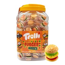 트롤리 미니버거모양젤리 900g, 1개