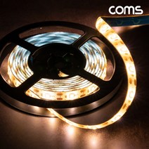[IH401] Coms 붙이는 USB 5V LED 줄조명 슬림형 2M 2700K 띠형 라인조명 동작감지 모션센서 자동점등소등