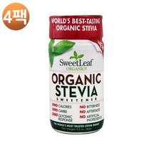 스윗 리프 스위트너 스윗 리프 오가닉 스테비아 스위트너 3.2 oz, 4팩