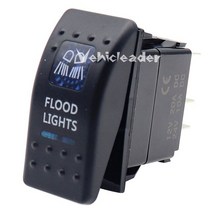 캠핑카 카라반 트레일러 해양 스위치 자동차 스위치 보트 트럭 듀얼 조명 LED 방수 ABS 플라스틱 12V 5 1 개, 5.FLOOD LIGHTS, 1개