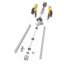 휴대용 오일 경유 휘발유 말통펌프 급유기 주유기, 1800W 전체 스테인리스 스틸 튜브 트럼펫