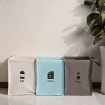 코스트코 가정용 대용량 캐릭터 재활용분리수거함 원룸 자취방 사무실 분리 쓰레기통 3단 4단, 블랙크릉이 3P