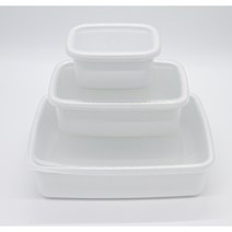 일본 법랑 다카기 사각 냉장고 용기 반찬통 캐니스터 밀페용기, 중