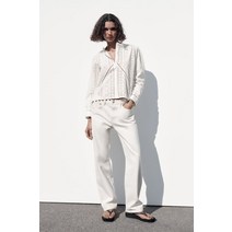 자라 ZARA 비즈 코튼 블라우스 127988